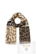 Sciarpe invernali con stampa leopardata, casual, acriliche, accessori quotidiani