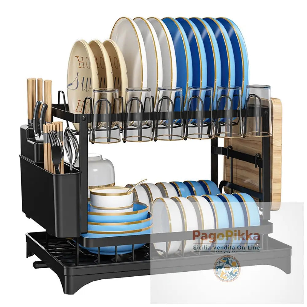Scolapiatti da cucina scolapiatti per ciotole e piatti scolapiatti per utensili domestici porta coltelli e forchette