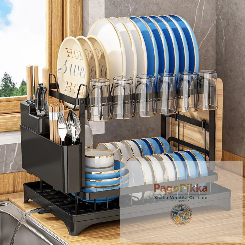 Scolapiatti da cucina scolapiatti per ciotole e piatti scolapiatti per utensili domestici porta coltelli e forchette