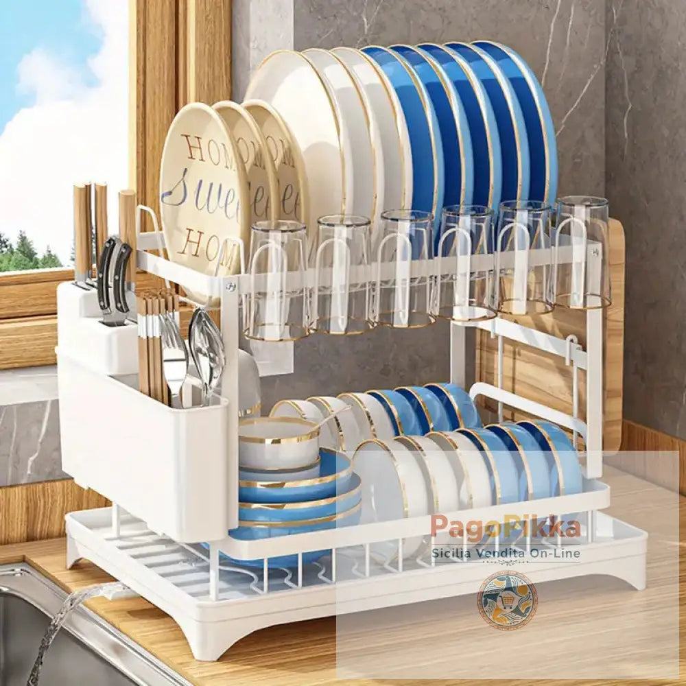 Scolapiatti da cucina scolapiatti per ciotole e piatti scolapiatti per utensili domestici porta coltelli e forchette