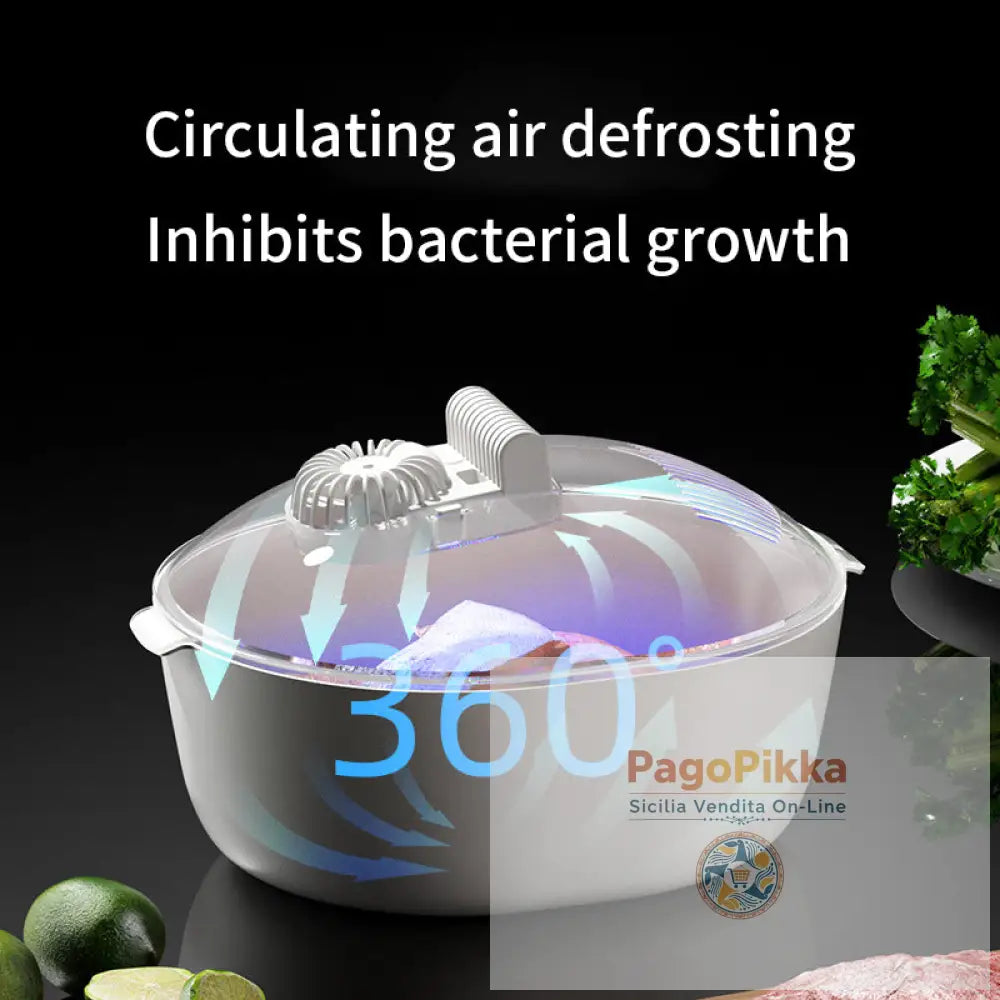 Scongelatore per la conservazione alimentare della cucina domestica Macchina per lo scongelamento - White