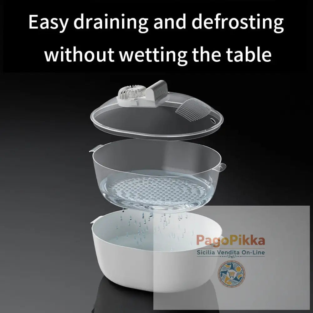 Scongelatore per la conservazione alimentare della cucina domestica Macchina per lo scongelamento - White