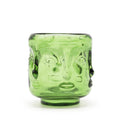 Set of 2 Buddha Faces Candle Jar - Garden Jade - Glass Candle Holders & Jar Sets