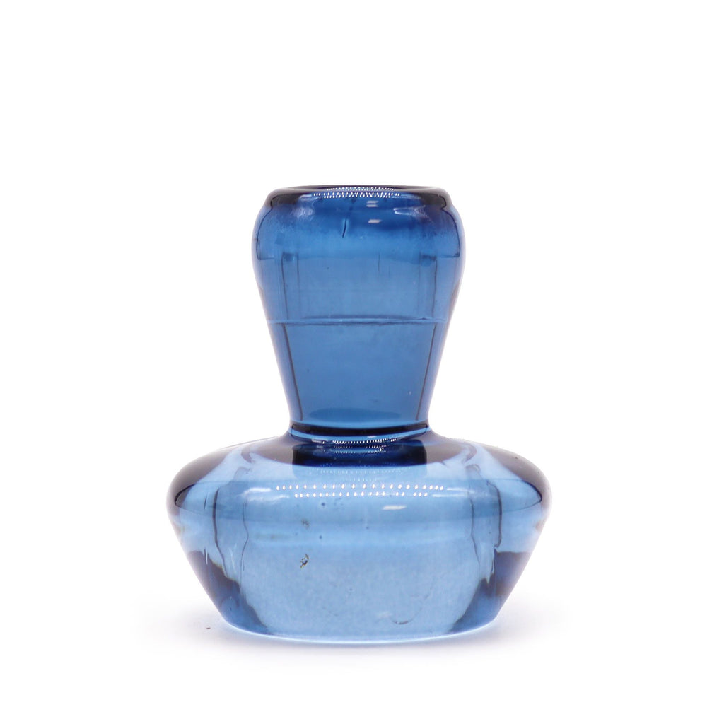 Set of 2 Mushroom Flip Dinner Candle / Tealight Holder - Royal Blue - Glass Candle Holders & Jar Sets