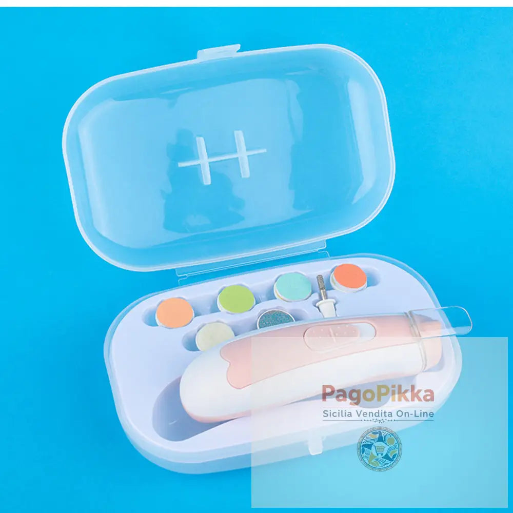 Newborn Nail Clipper Electric Baby Anti-pinch Meat Care Set - Pink - SALUTE E BENESSERE