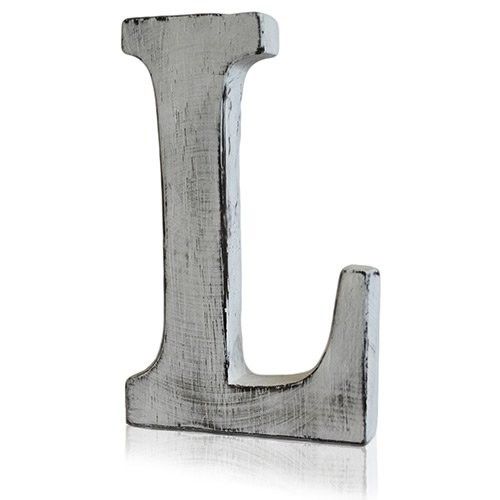 Shabby-Chic-Buchstaben L - Shabby-Chic-Buchstaben