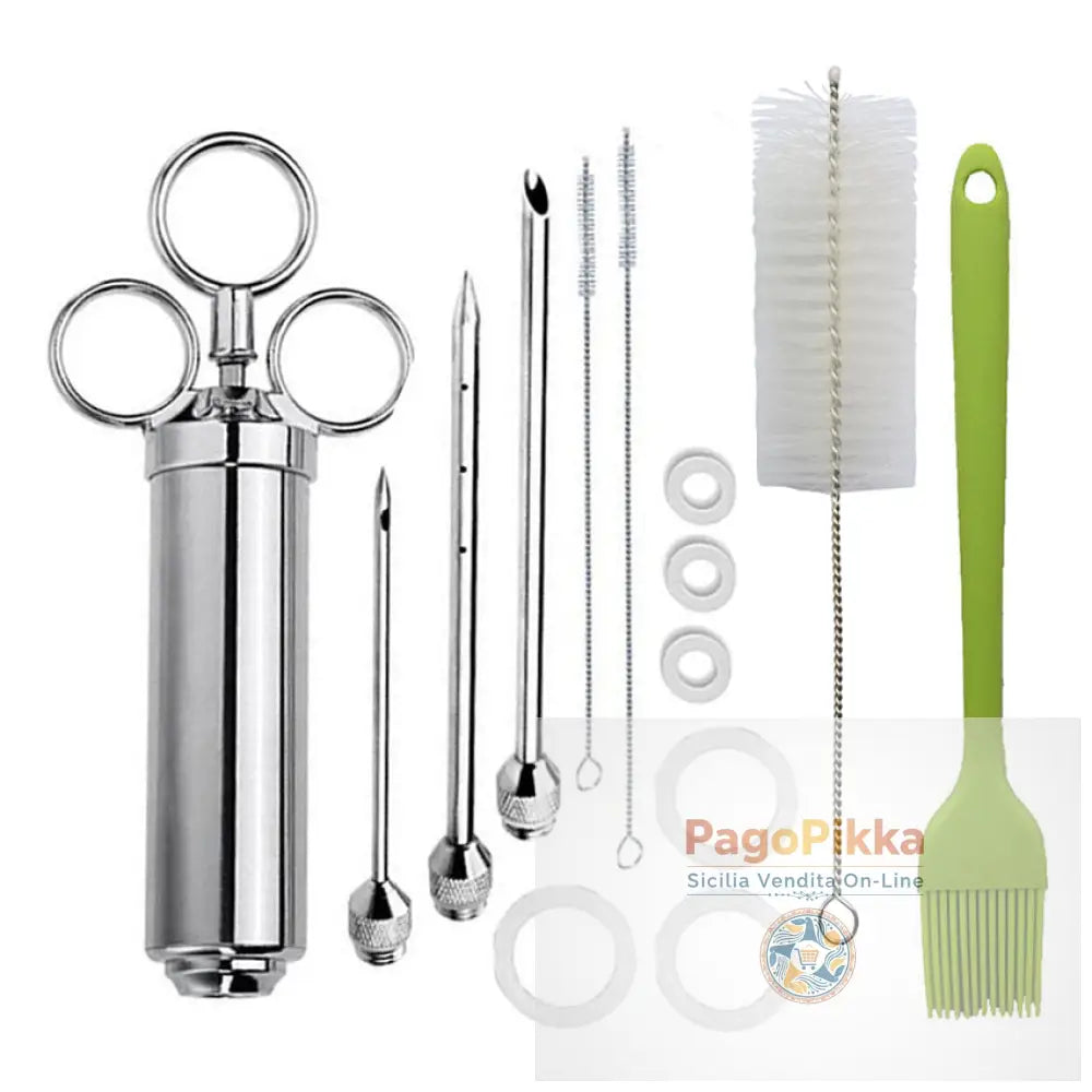 Siringa in acciaio inossidabile Ago di tacchino Utensili da cucina - Green