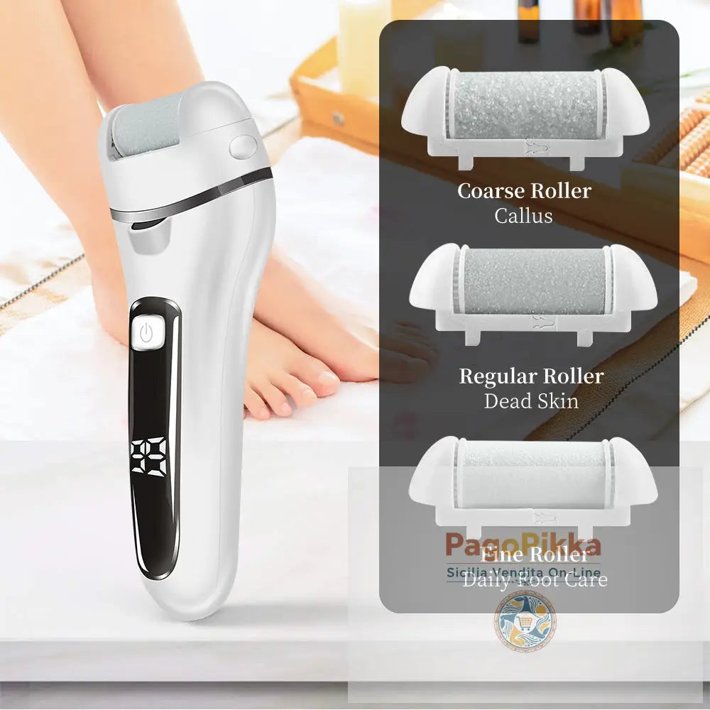 Smorsatrice elettrica per piedi rimuovente pelle per piedi automatica rimuovente per calli strumento per pedicure