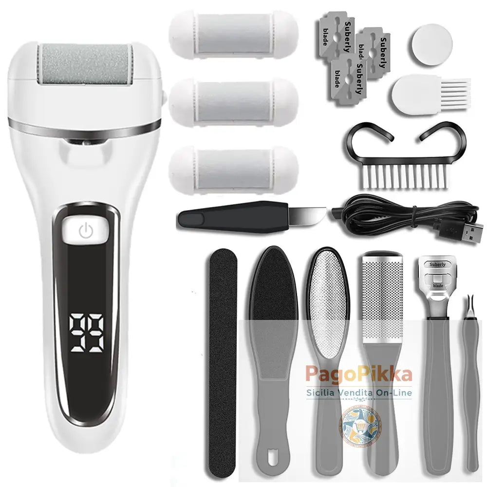 Smorsatrice elettrica per piedi rimuovente pelle per piedi automatica rimuovente per calli strumento per pedicure