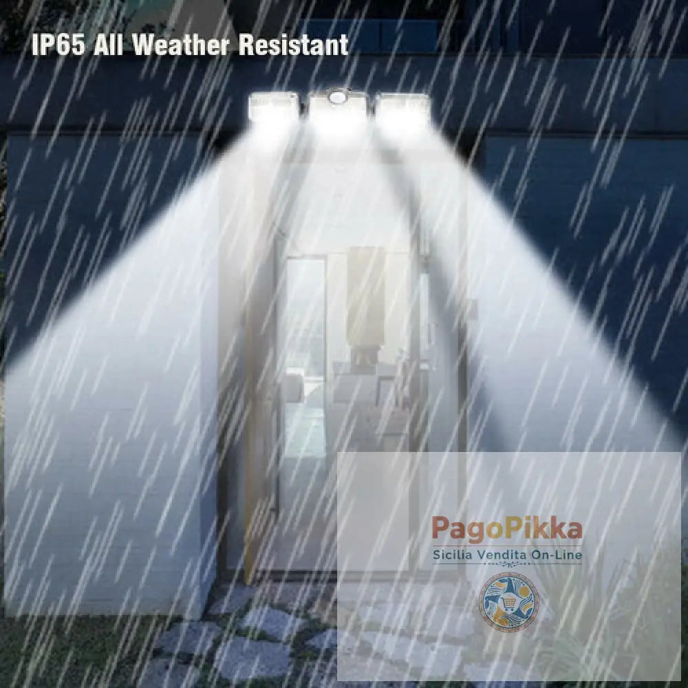 Solar Sensor Light 122 LED 3Head Outdoor Spotlight with 3 Modes - 50625-0XX