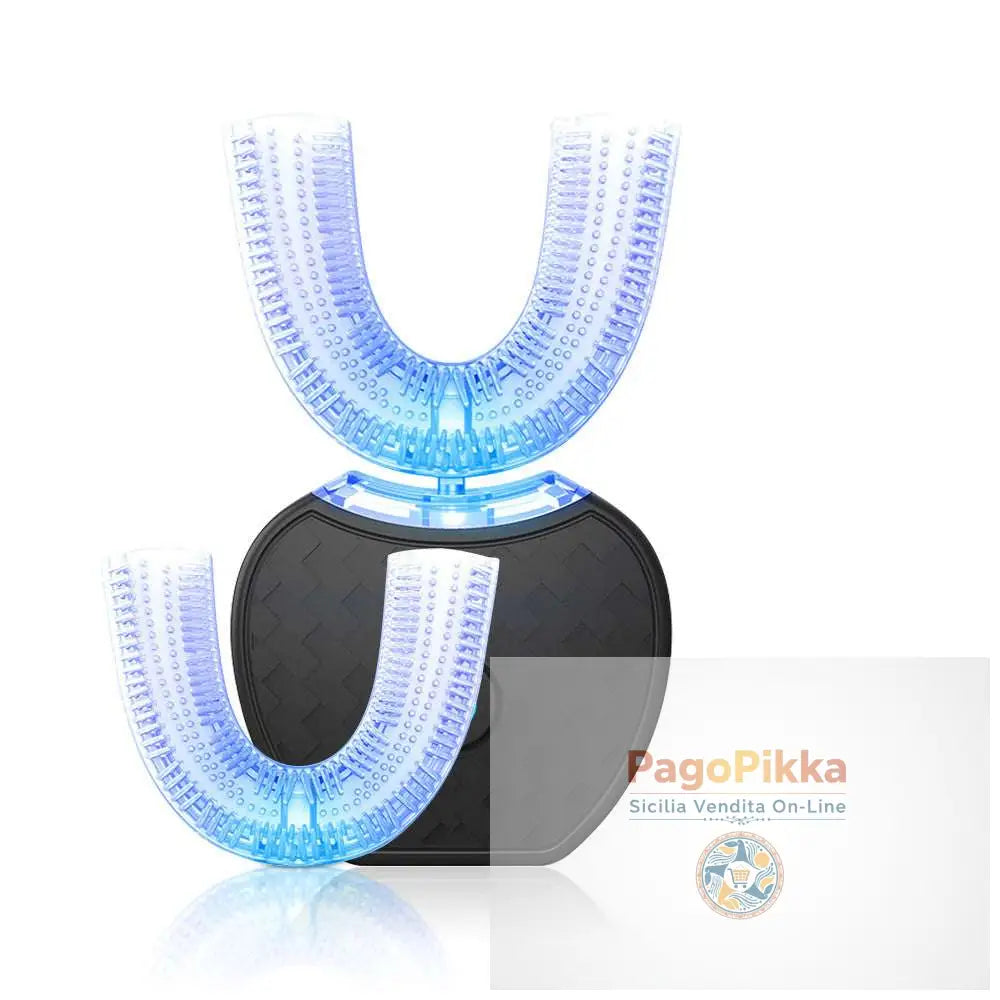 360 Degrees Intelligent Automatic Electric Toothbrush Waterproof U Type Tooth Brush Whitening Blue Light USB Charging