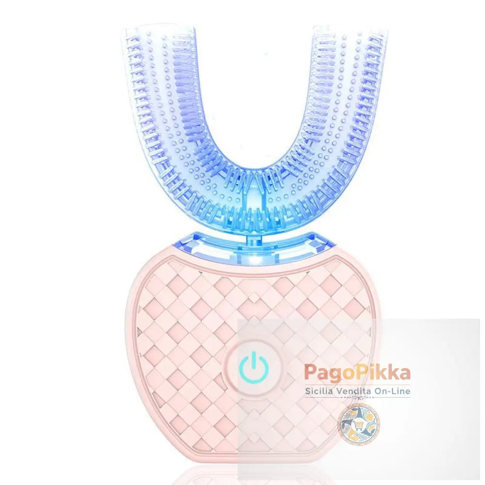 360 Degrees Intelligent Automatic Electric Toothbrush Waterproof U Type Tooth Brush Whitening Blue Light USB Charging