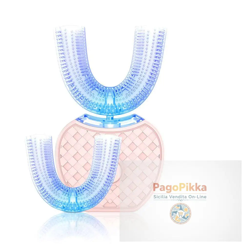 360 Degrees Intelligent Automatic Electric Toothbrush Waterproof U Type Tooth Brush Whitening Blue Light USB Charging