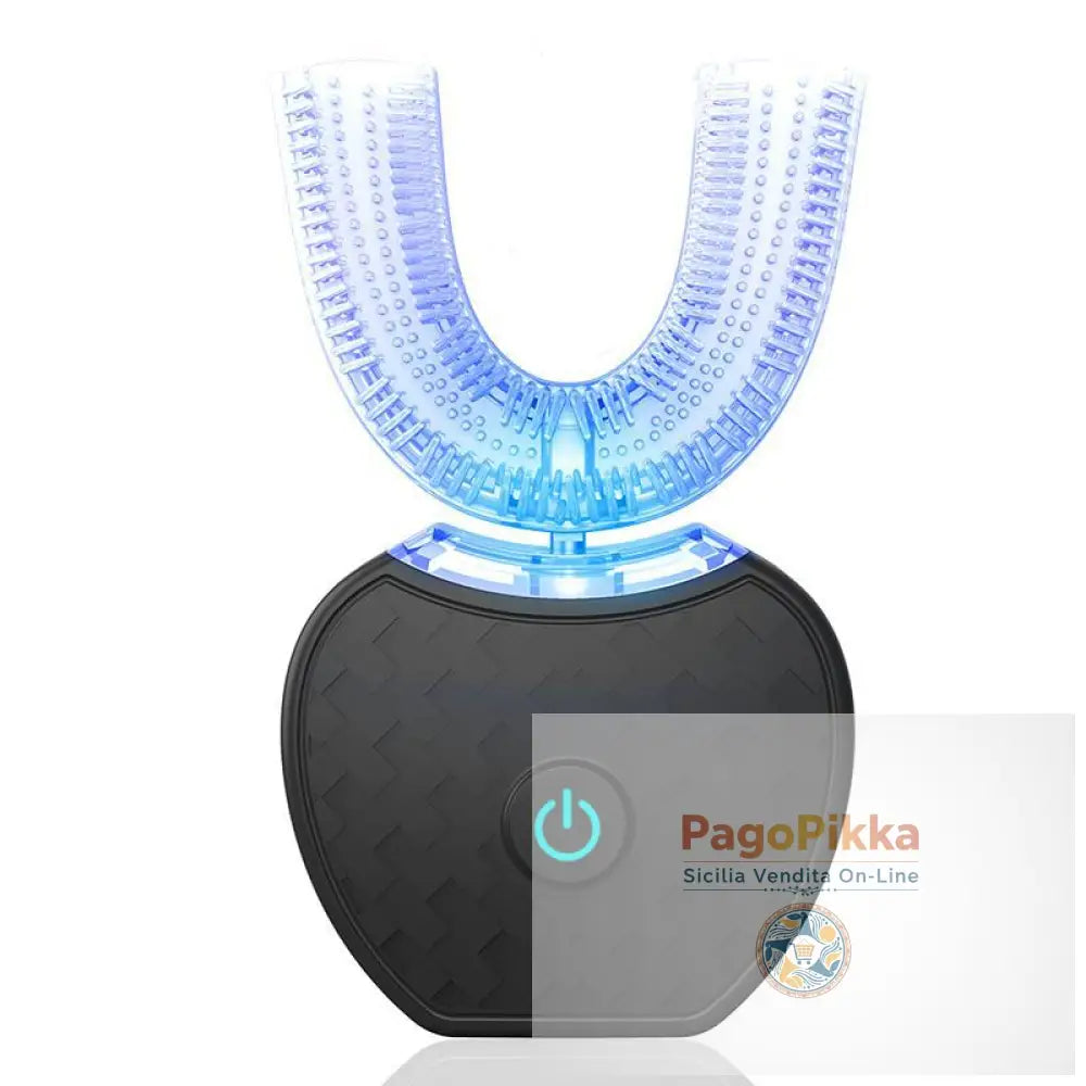 360 Degrees Intelligent Automatic Electric Toothbrush Waterproof U Type Tooth Brush Whitening Blue Light USB Charging