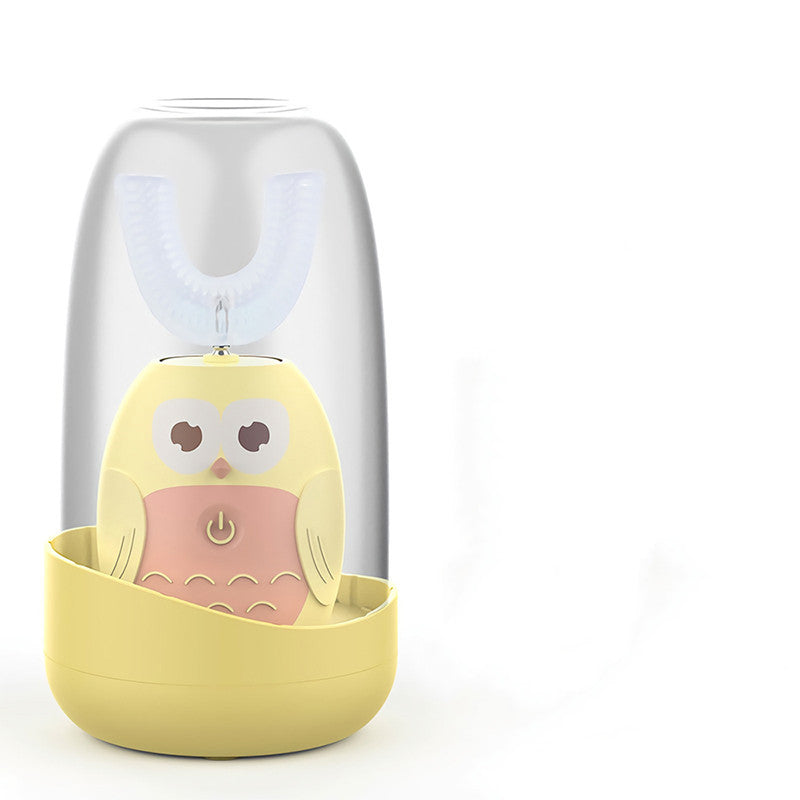 Spazzolino elettrico per bambini dei cartoni animati Cartoon children electric toothbrush - Yellow owl / M - PRODOTTI