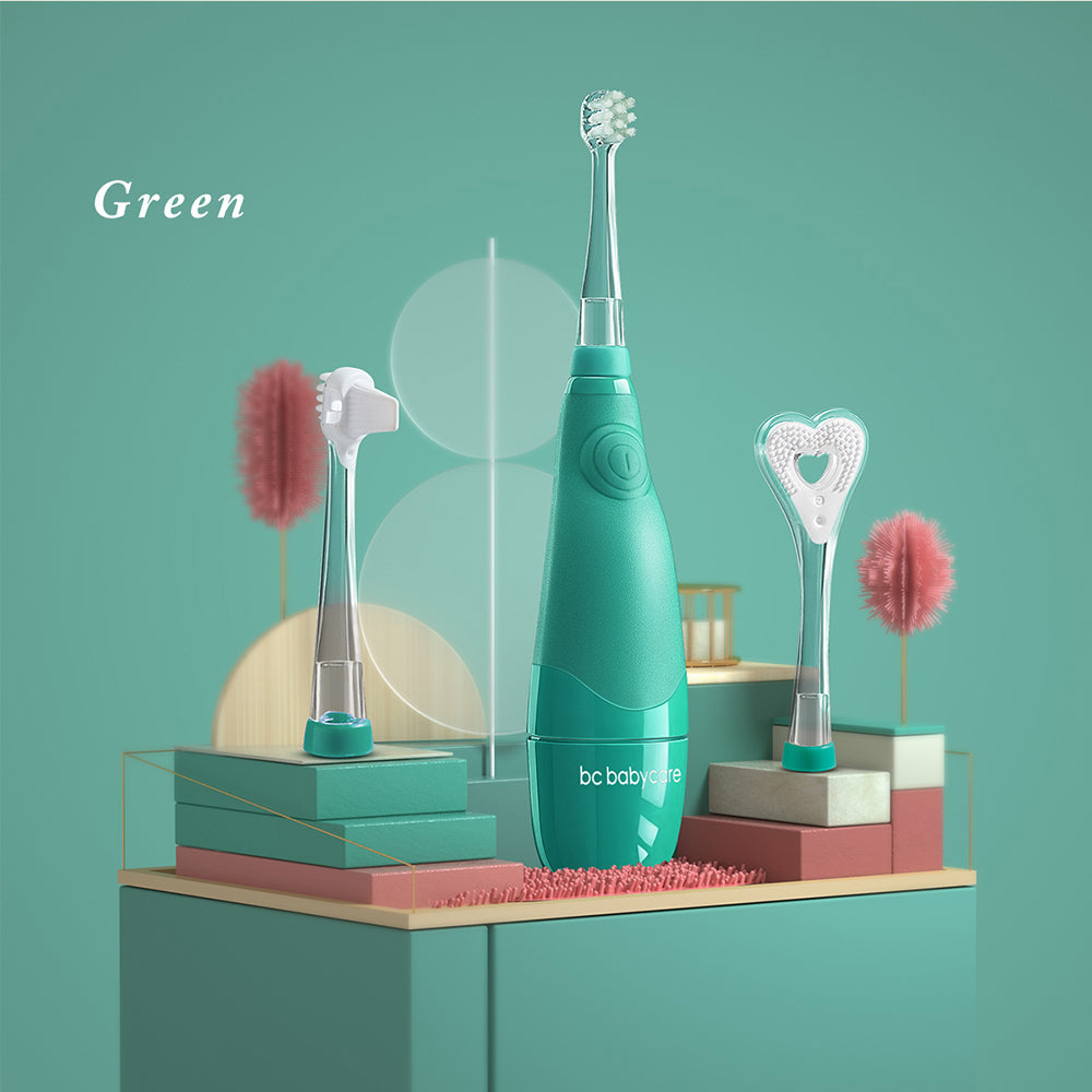 Spazzolino elettrico per bambini non a forma di U Non-U-shaped Electric Toothbrush - Green - PRODOTTI PER L’IGIENE ORALE