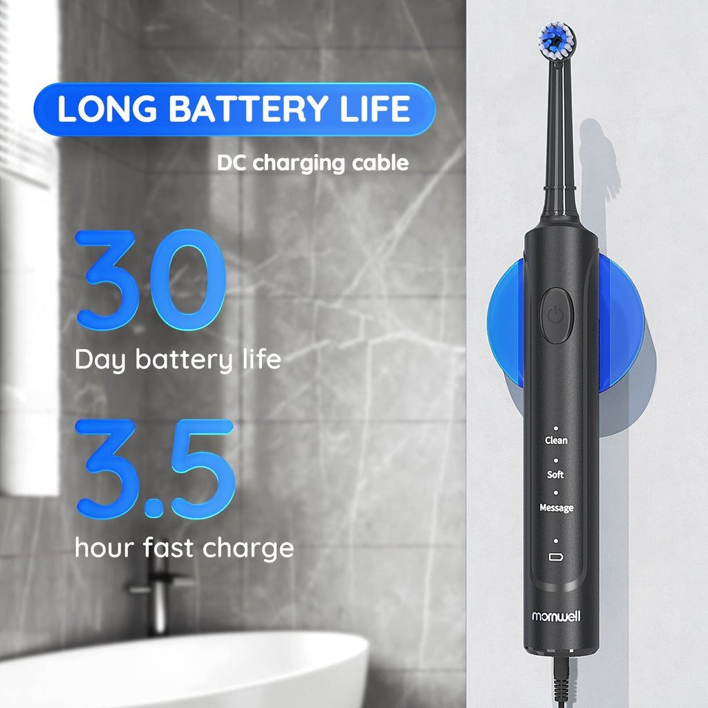 Fashion Personality Rotating Electric Toothbrush - Black - PRODOTTI PER L’IGIENE ORALE