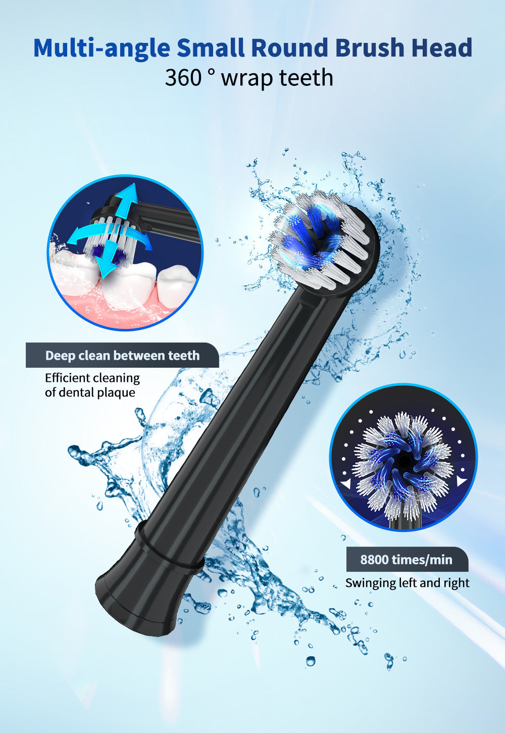 Fashion Personality Rotating Electric Toothbrush - Black - PRODOTTI PER L’IGIENE ORALE