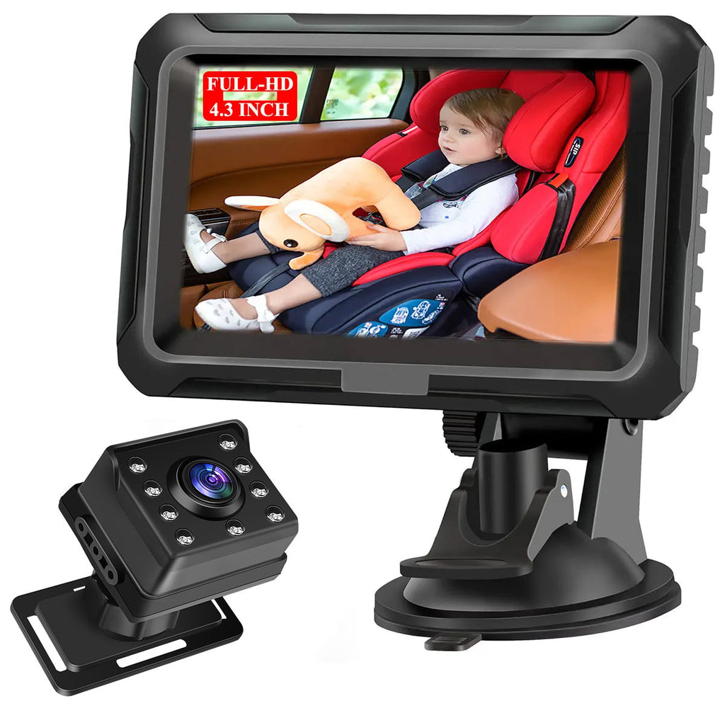 Specchietto per bambini per auto con baby monitor HD 1080P modello privato da 4,3 pollici Copy of 4.3 inch private