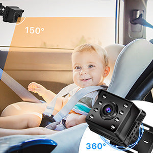 Specchietto per bambini per auto con baby monitor HD 1080P modello privato da 4,3 pollici Copy of 4.3 inch private