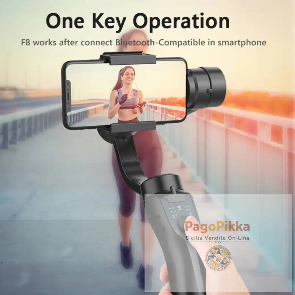 Stabilizzatore per fotocamera F8 per telefono cellulare piattaforma anti-vibrazione a tre assi portatile Tiktok
