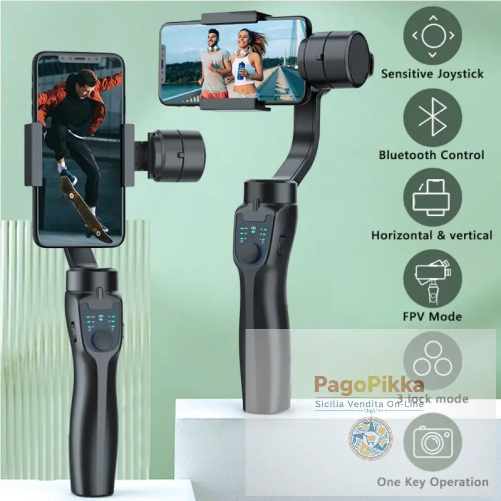 Stabilizzatore per fotocamera F8 per telefono cellulare piattaforma anti-vibrazione a tre assi portatile Tiktok