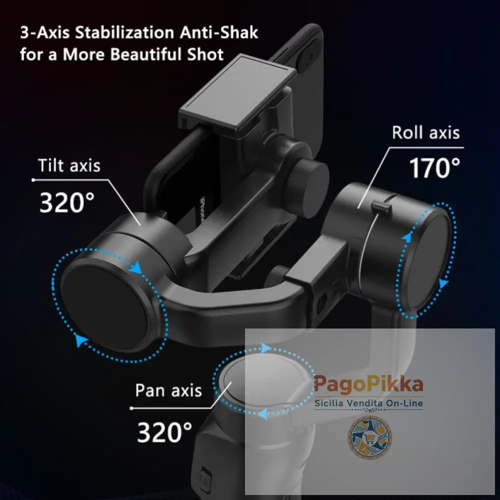Stabilizzatore per fotocamera F8 per telefono cellulare piattaforma anti-vibrazione a tre assi portatile Tiktok