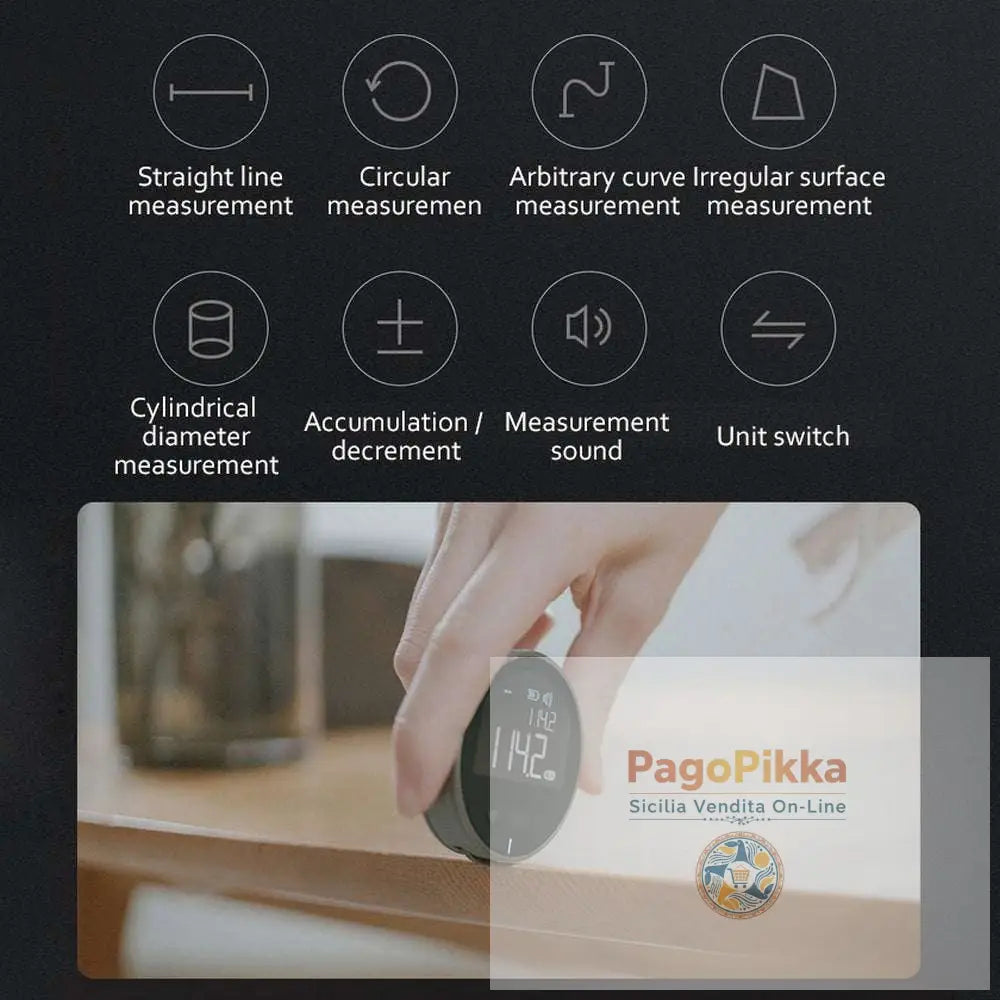 Distance Measuring Instrument Electronic Measuring Ruler Tape Measure High Definition Digital LCD High Precision