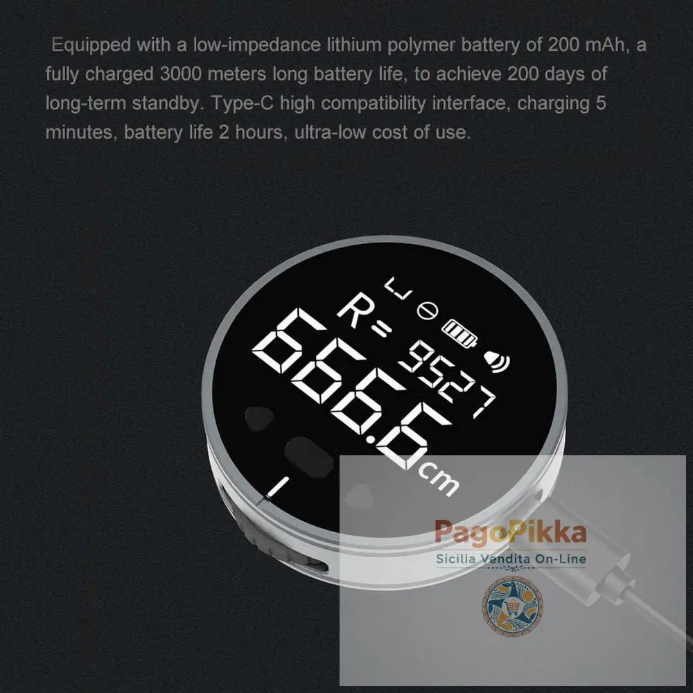 Distance Measuring Instrument Electronic Measuring Ruler Tape Measure High Definition Digital LCD High Precision