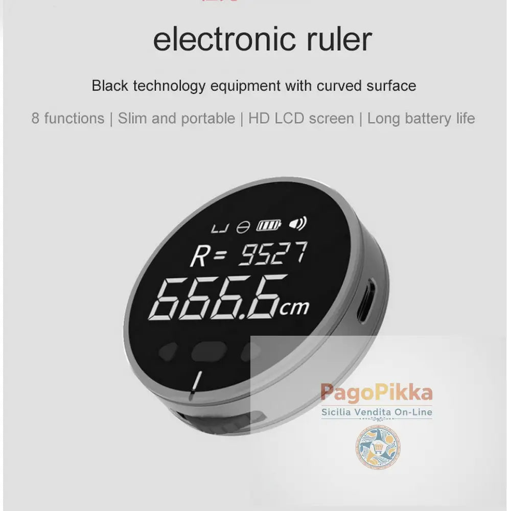 Distance Measuring Instrument Electronic Measuring Ruler Tape Measure High Definition Digital LCD High Precision