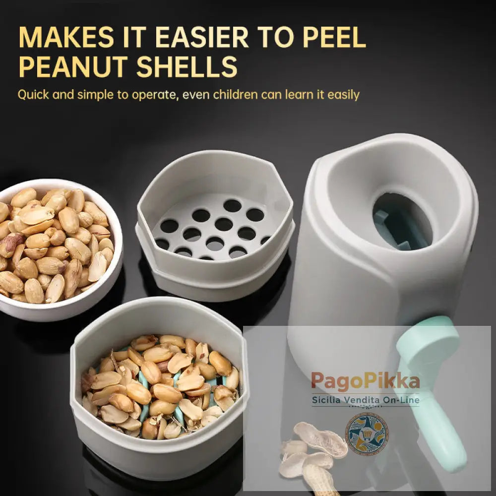 Strumento manuale per sgusciare arachidi e pistacchi gadget da cucina per sgusciare e sbucciare - white