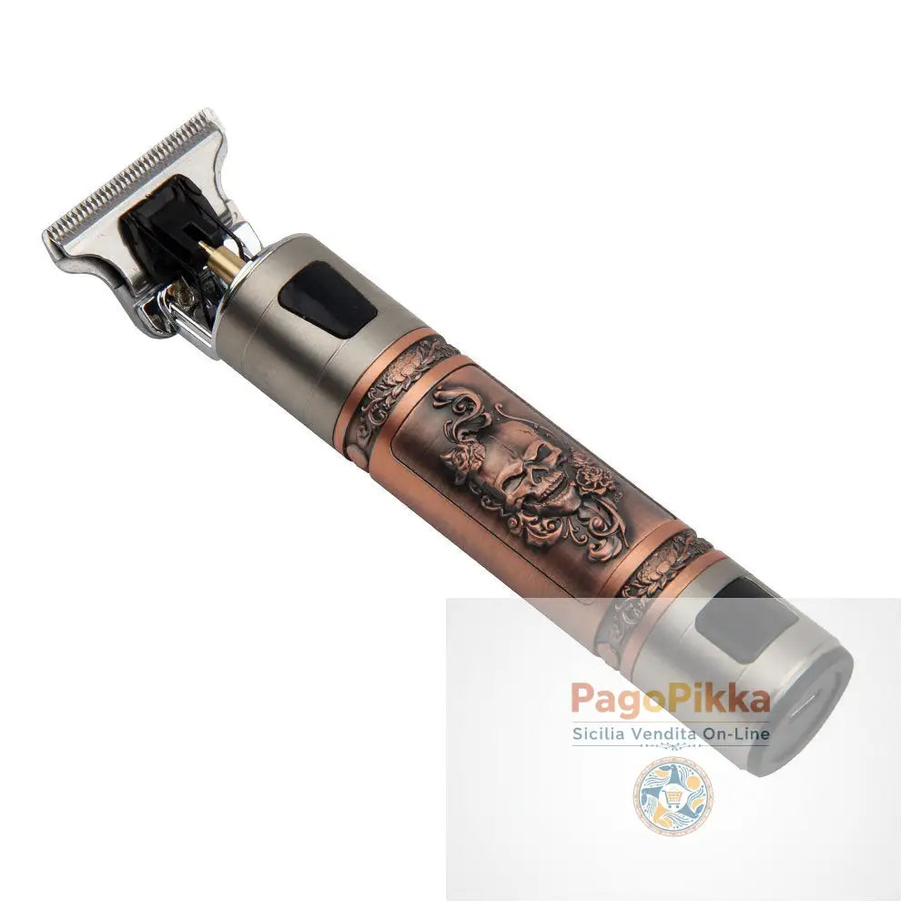 T9 tagliacapelli olio testa push display digitale intaglio teschio tagliacapelli taglio taglio bianco carica usb rasata