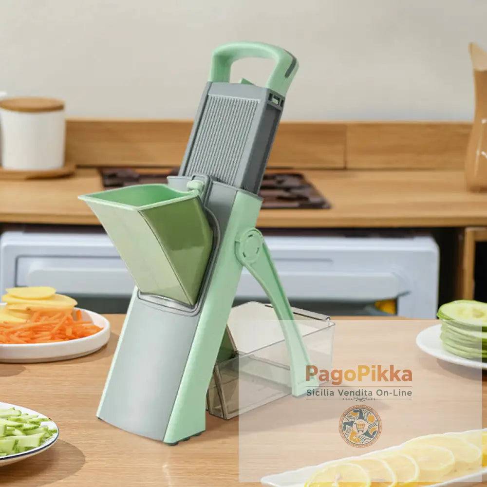 Tagliaverdure e grattugia multifunzione per frutta e verdura. Trita grattugia affetta le patate in modo efficiente.