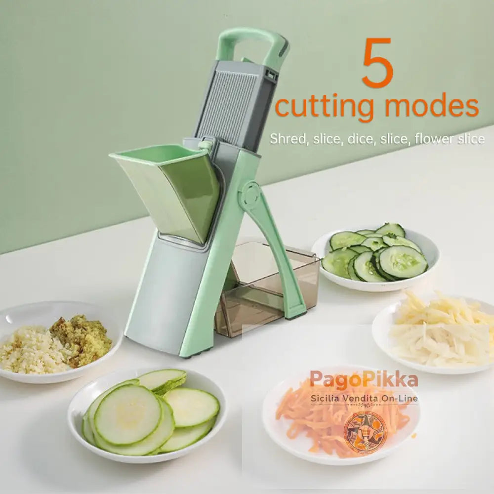 Tagliaverdure e grattugia multifunzione per frutta e verdura. Trita grattugia affetta le patate in modo efficiente.