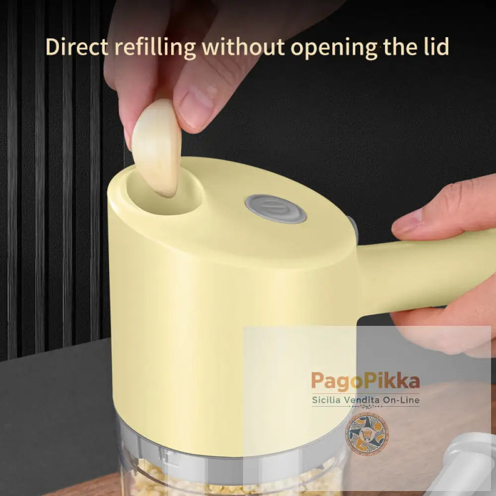 Tagliaverdure elettrico multifunzionale per cucina per persone pigre in cucina tagliaverdure portatile - As picture