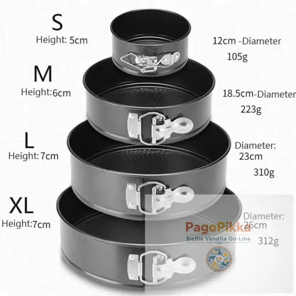 Teglie da forno Utensile da cucina per torte Stampo per torte in metallo Pirofila rotonda Teglia da forno Stampo