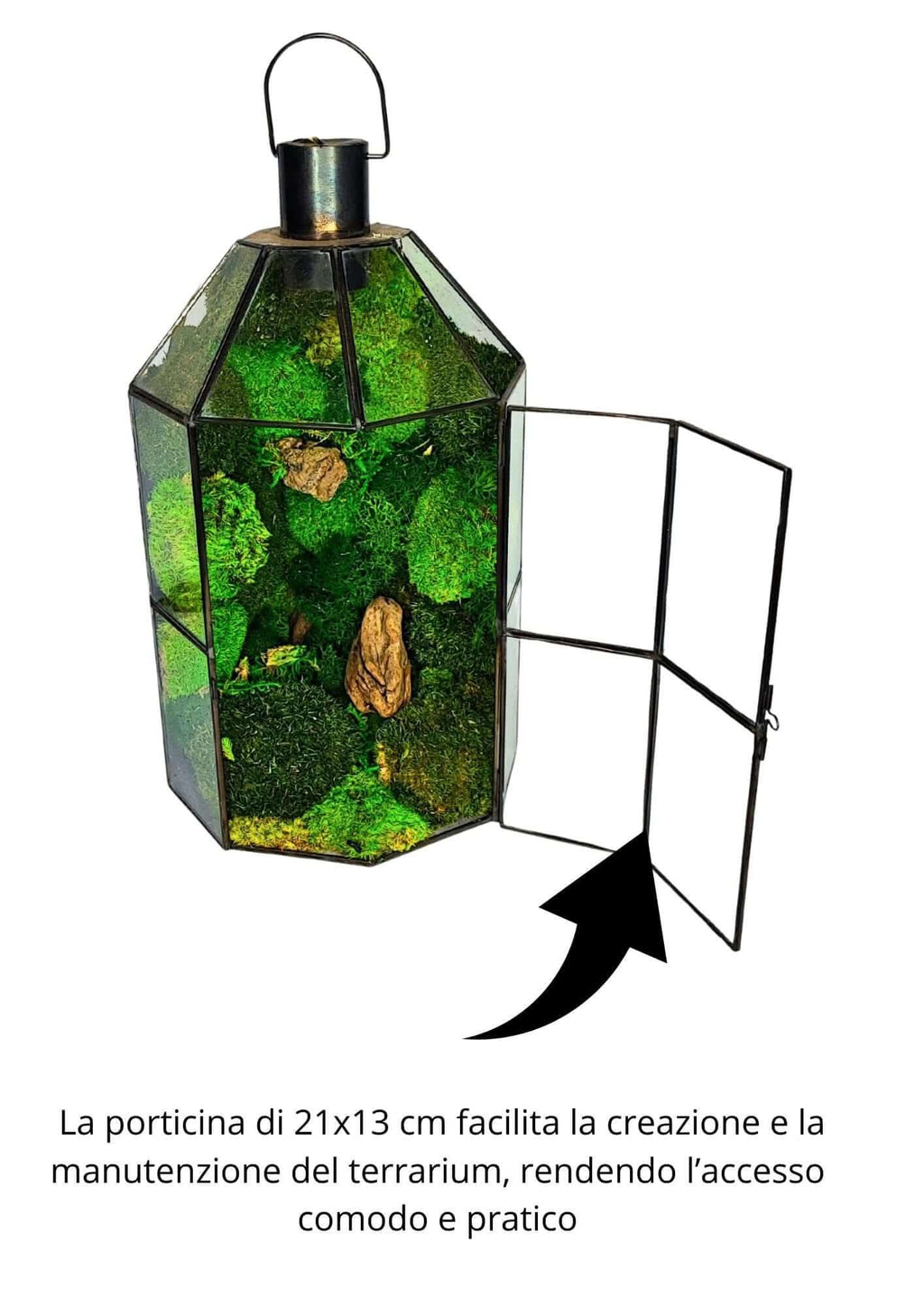 Terrarium geometrico Faro di Cristallo 2TR078