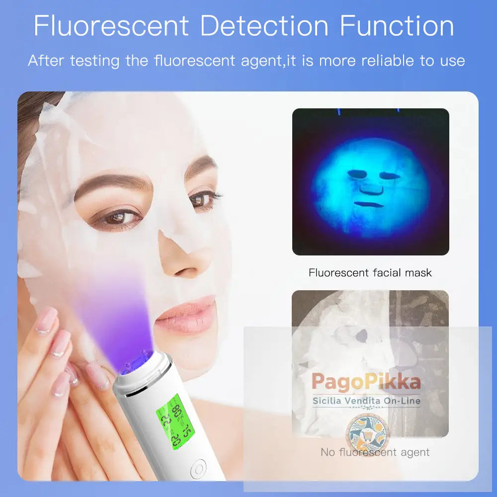 Test di idratazione cutanea USB analizzatore digitale per il rilevamento degli oli per la pelle inclusa penna