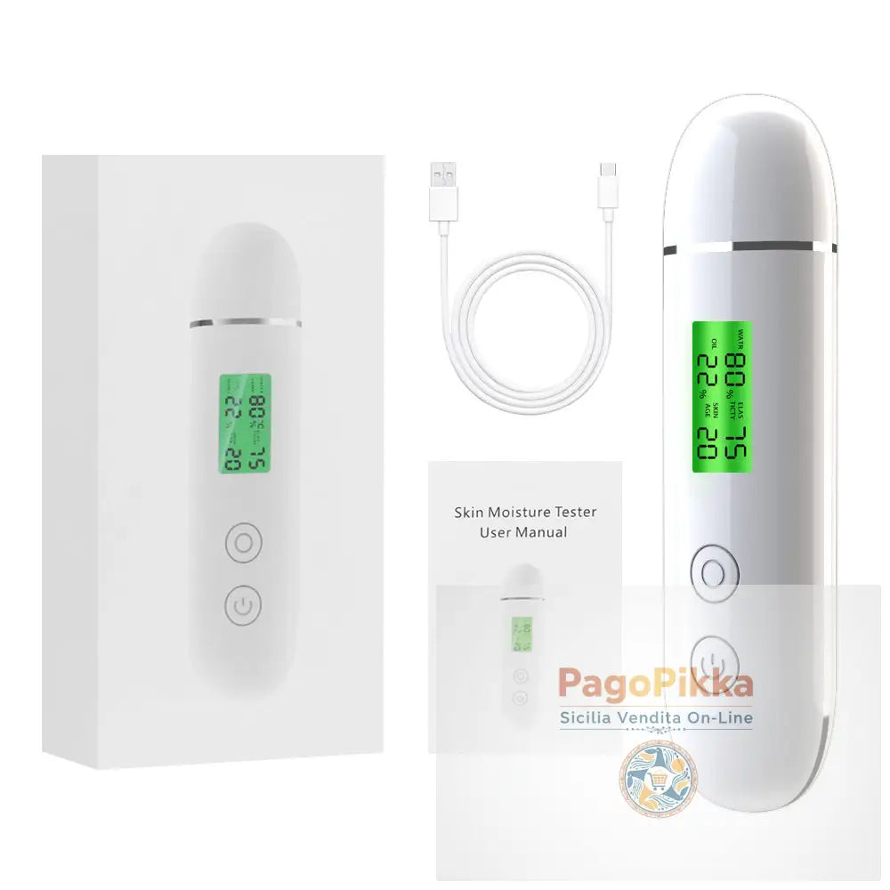 Test di idratazione cutanea USB analizzatore digitale per il rilevamento degli oli per la pelle inclusa penna