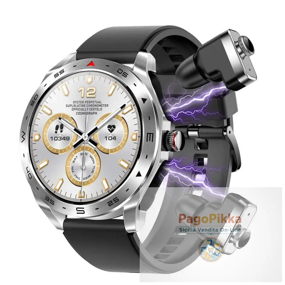 The New T95 Smart Watch With Earphones 1.52 Inch Ips 2 In 1Exercise Blood Pressure Blood Oxygen Message Reminder Smart