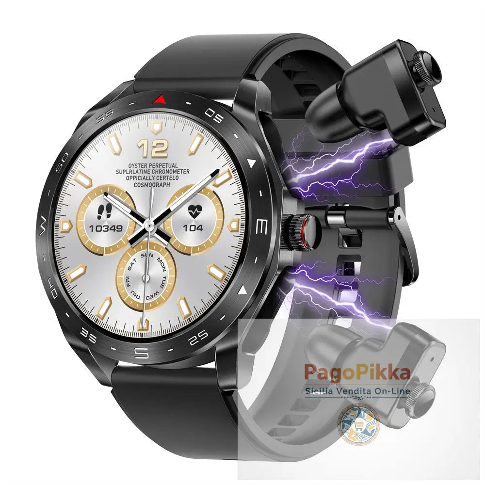 The New T95 Smart Watch With Earphones 1.52 Inch Ips 2 In 1Exercise Blood Pressure Blood Oxygen Message Reminder Smart