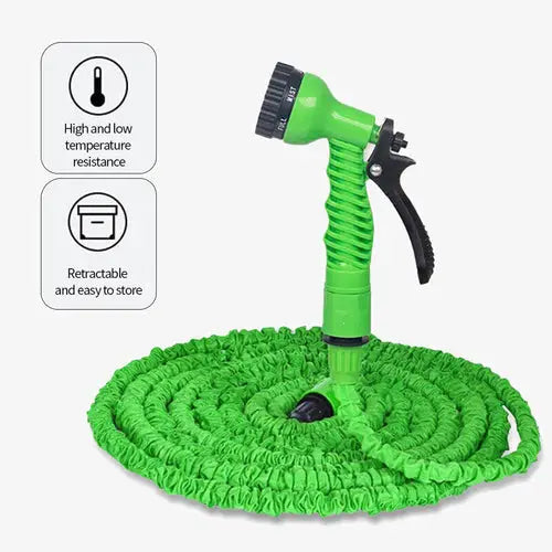 Tubo flessibile per acqua da giardino espandibile espandibile con ugello spruzzatore 25 50 -- Expandable Flexible
