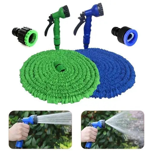 Tubo flessibile per acqua da giardino espandibile espandibile con ugello spruzzatore 25 50 -- Expandable Flexible