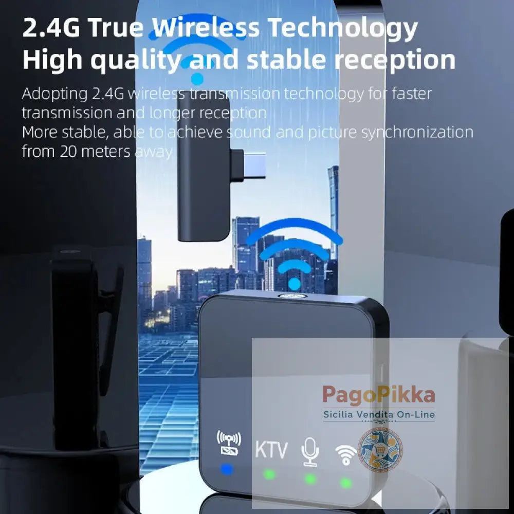 Wireless lavalier microphone microphone clip internet celebrity live streaming equipment short video noise reduction