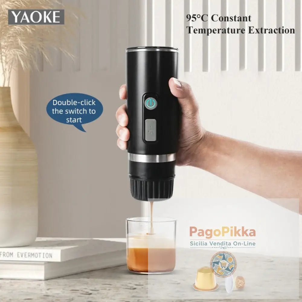 Yaoke portable fully automatic Italian espresso capsule coffee machine large and small capsule coffee powder universal